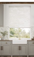 Ice White Faux Wood Blind 50mm