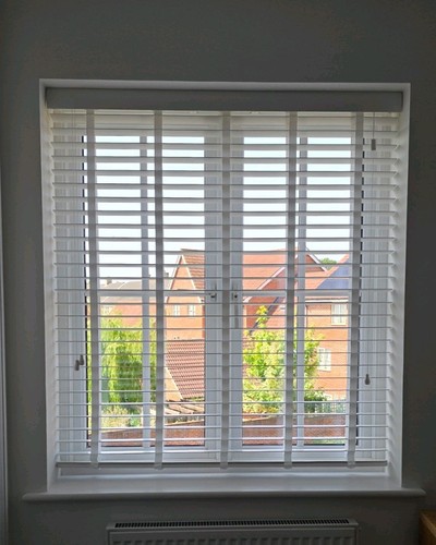 Blinds2go new white wood - new,
